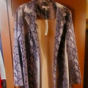 NWT  She + Sky brand  cardigan snake skin knee length New with tags BEAUTIFUL